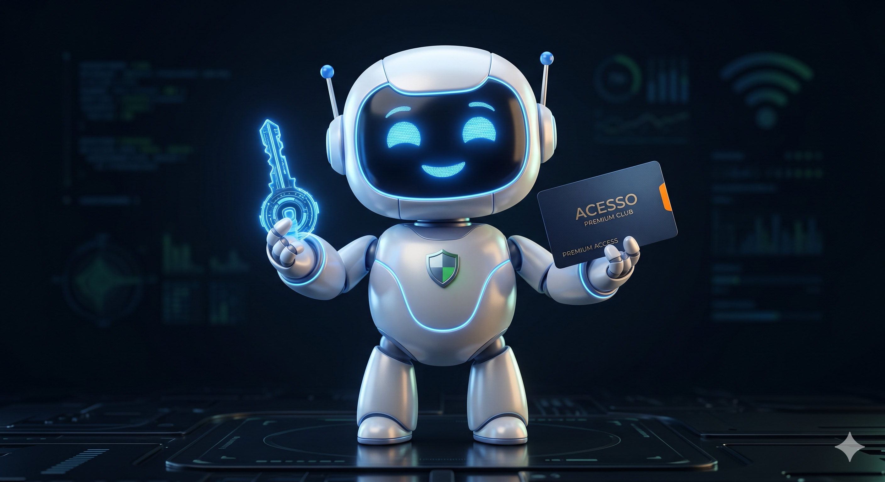 KeyBot, mascote do Acesso Premium Club